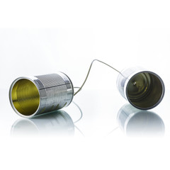 Tin cans telephone