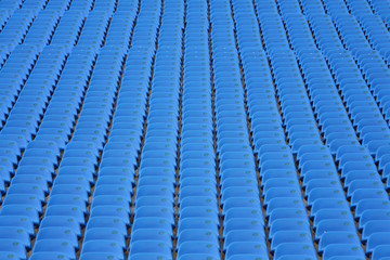 Fototapeta premium Blue seat in sport stadium