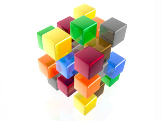 Obraz premium Color cubes