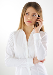 woman phone call