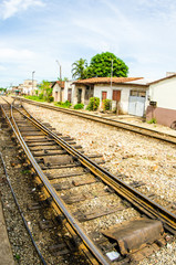 Fototapeta na wymiar Cuban trains and railroads