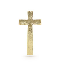 Gold cross symbol
