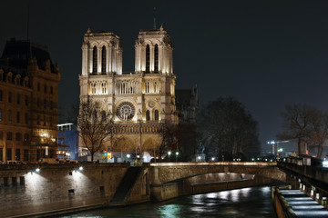 Fototapeta na wymiar cathedral Notre Dame de Paris