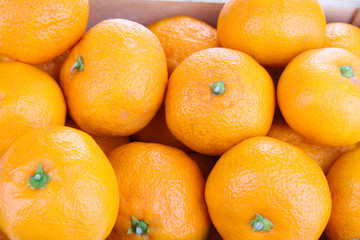 Ripe sweet tangerines background
