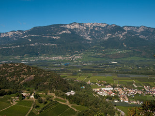 Eastern Alps - valley of Adige river in  Italy