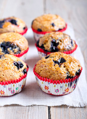 Homemade blueberry muffins