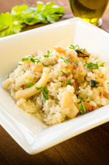 Risotto con frutti di mare
