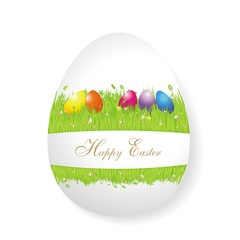 schönes Osterei mit Ostergrüßen