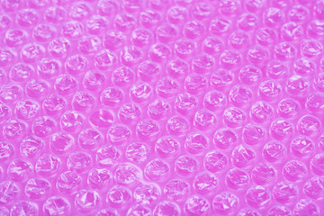 Color plastic bubble packing material, close-up