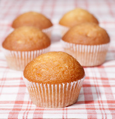 Cupcakes with fruit filling.