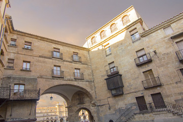 medieval buildings in the historic city of Salamanca, Spain