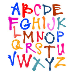 Colorful Acrylic Font