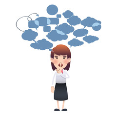 woman making silence gesture