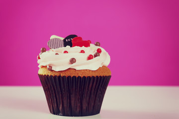 Vintage cupcake