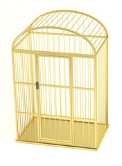 realistic 3d render of bird cage