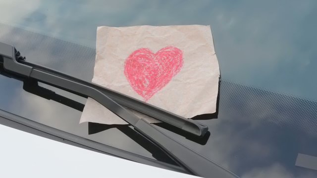love affairs - message on a windshield