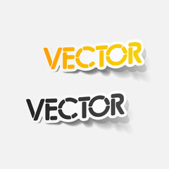 realistic design element: vector