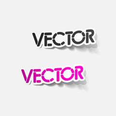 realistic design element: vector