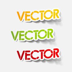 realistic design element: vector