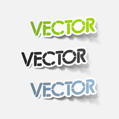 realistic design element: vector