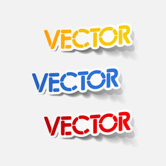 realistic design element: vector