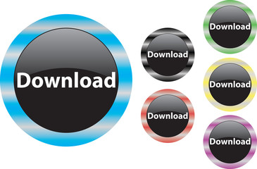 Download button blue