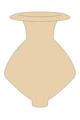 cartoon image of prehistoric vase