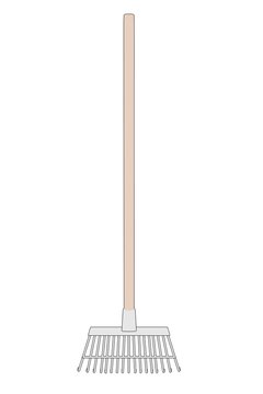 cartoon image of rake tool