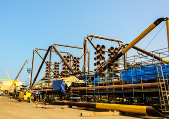 Fototapeta na wymiar Drilling Platform under Construction
