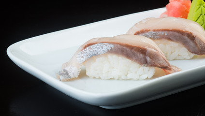 japanese cuisine. sushi on the background