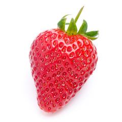 close-up of strawberries on a white background isolated