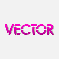 realistic design element: vector