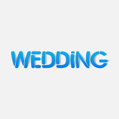 realistic design element: wedding