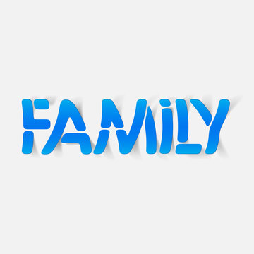 realistic design element: family