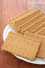 cookies on white plate