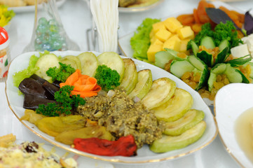 Plate with Vegetables