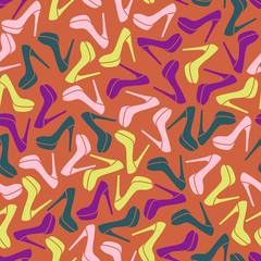 seamless background: shoe