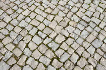 old basalt pavement - 61356531