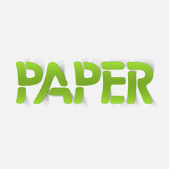 realistic design element: paper