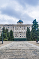 Fototapeta premium The Sabatini Gardens in Madrid, Spain.