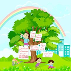 Naklejka premium Summer Camp Poster
