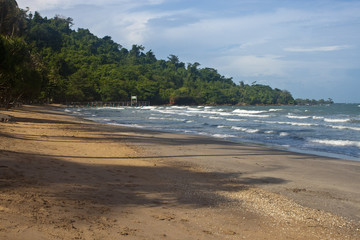 Tropical beach on Koh Tonsay island, Cambodia