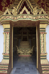 Door of templeHaw Pha Bang in Luang Prabang, Laos