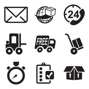 Delivery or Shipping Icons