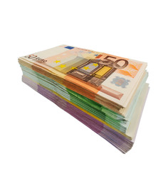 Viele verschiedene Euro-Geldscheine