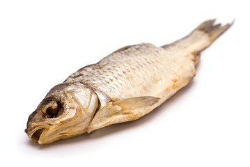 Dried Fish isolated on white