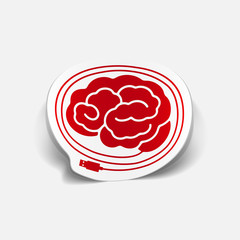 realistic design element: brain-usb, plug