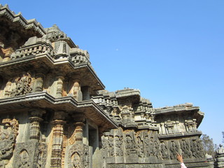 Temple Architecture, Halebidu, Hasan, Karnataka,