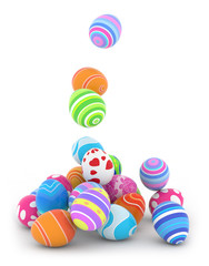 cascade of Easter eggs
