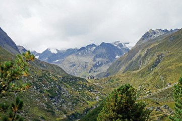Landschaft im Stubaital in Tirol, Österreich